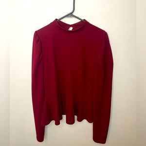 Women’s top color burgundy, size 2X